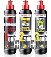 menzerna Polishing Set 8oz – HCC1000, MCC2500 &amp; 3800 | 3-Step System for Scratch Removal, Swirl E...