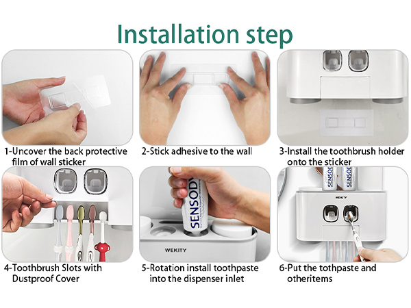 Toothbrush Holder Wall Mounted