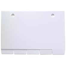 with 5 plastic divider tabs for cards organization
