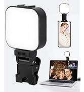 64 LED Rechargeable Selfie Light - 5 Lighting Mode Phone Ring Light Mini Portable Clip on Fill Li...
