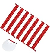 BENECREAT 6 Pairs Sun String Visor Cord, Curly Shoelaces Replacement Elastic Shoe Lace for Foam S...
