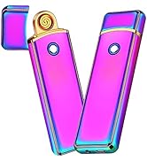 Electronic Lighter, Smart USB Rechargeable Lighter, Cool Electric Lighter Portable Dual Sided Ign...