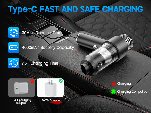 Type-C FAST AND SAFE CHARGING