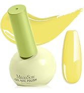 MelodySusie Highly Pigmented Gel Nail Polish, 0.56 Fl Oz Soak Off UV LED Yellow Gel Polish, Plant...