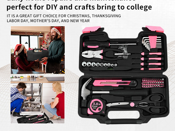small tool kit for dorm tool set for women college tool kit mini basic tool kit for home 