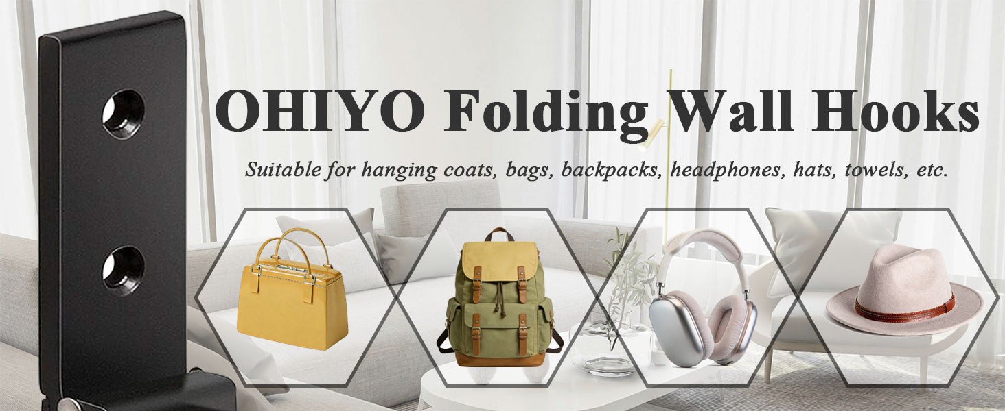OHIYO folding wall hooks