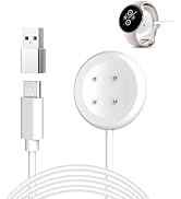 MIUOLV for Pixel Watch 2 Charger [4 Pin], Replacement Magnetic Charging Dock Stand Cable for Fitb...