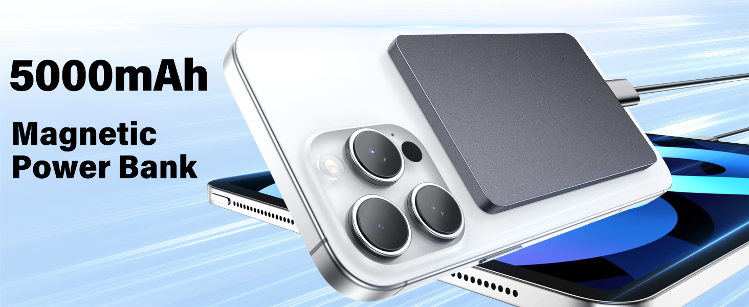 magnetic power bank for magsafe battery pack