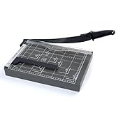 Paper Trimmer Cutter for Office and Crafts, Heavy-Duty, Portable Paper Slicer, 12-Inch, 10-15 She...