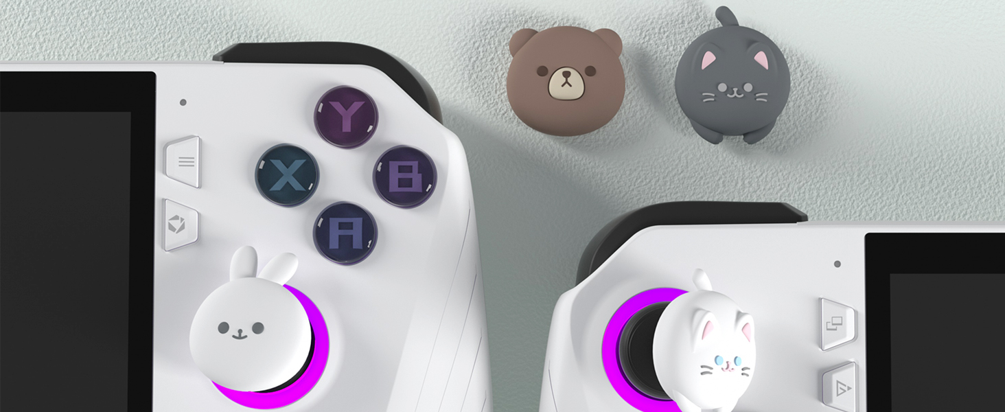 PlayVital Cute Thumb Grip Caps for ROG Ally