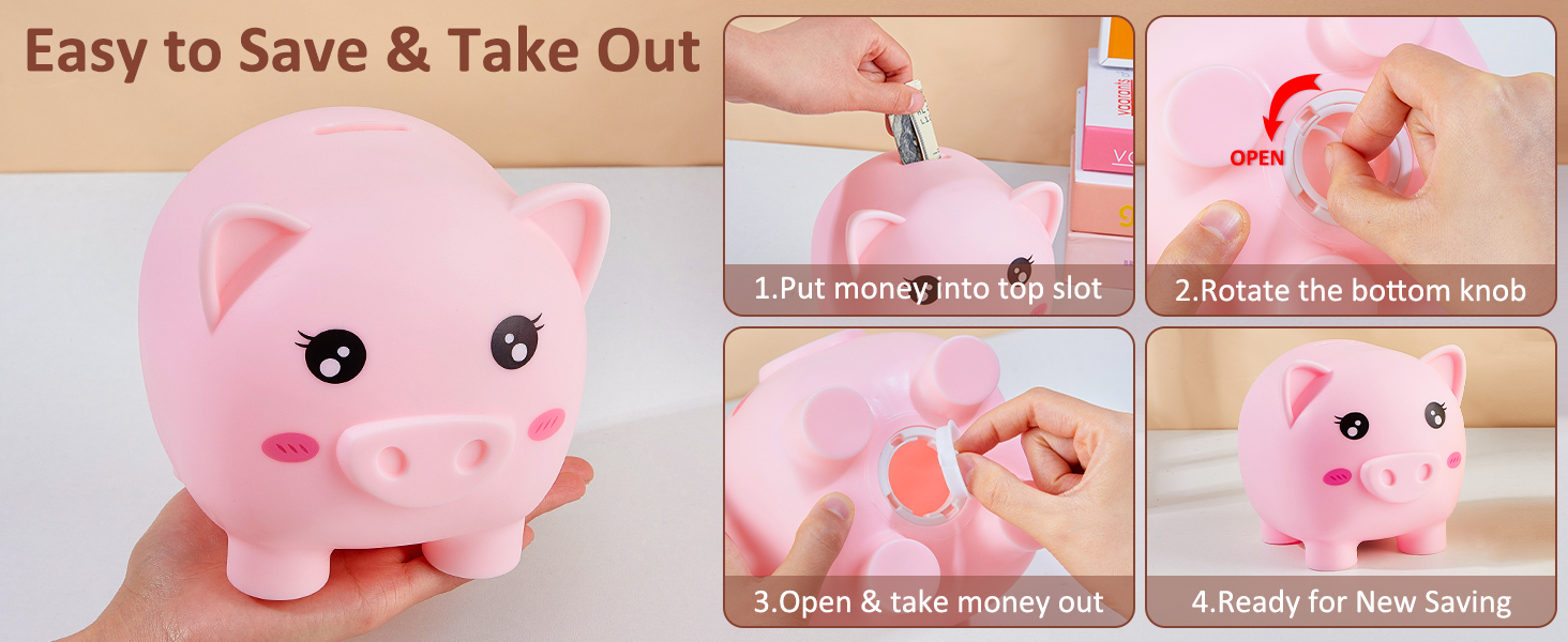kids piggy bank for girls