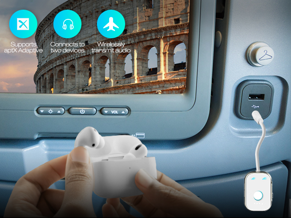 bluetooth transmitter for airplane