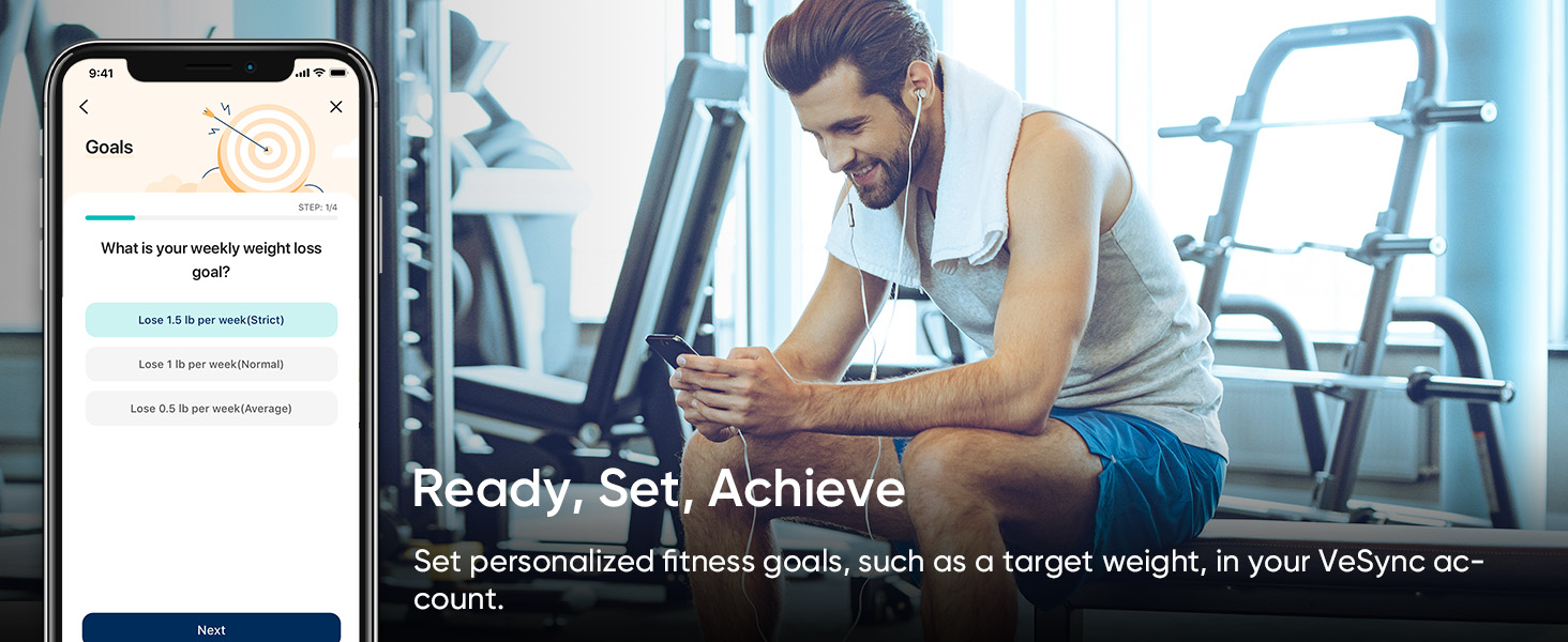 view your body weight changes across days, weeks, and months.