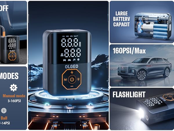 tire inflator portable air compressor