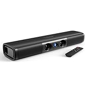 Saiyin Sound Bar with Enhanced Bass–Dual Larger Woofer &amp; Dual Bass Ports, Sound Bar for Smart TV ...