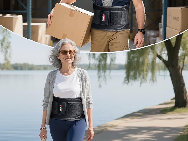 3D back brace for walking