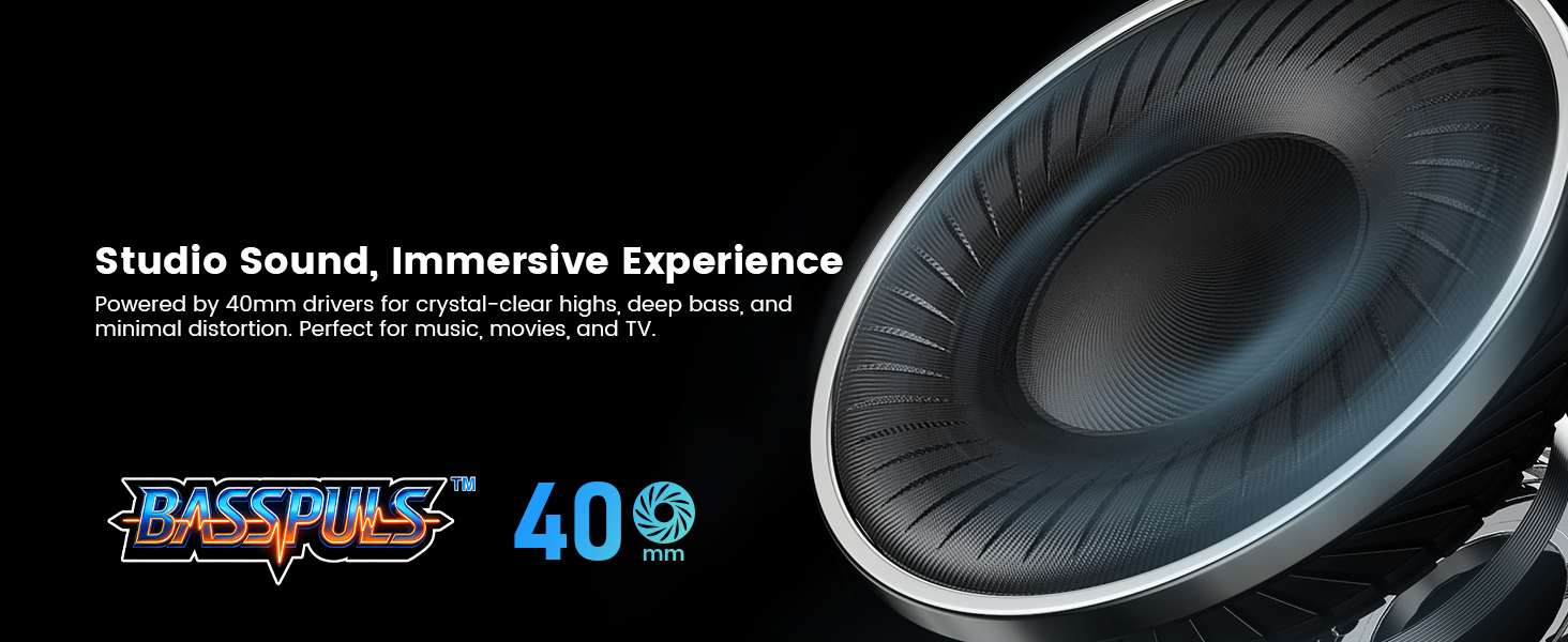 1Mii AI Y8+ Noise Cancelling Headphones Bluetooth 6.0