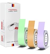 ORGBRO X1 Label Maker Tape, Genuine Thermal Label Print Paper 0.59"×275.6"(15mm×7m), Standard Lam...