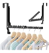 WLCSNG Over The Door Hooks, Extended Over The Door Clothes Hanger with 11 Ridges,Space-Saving Ove...