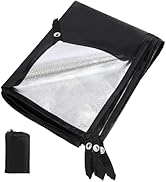 REDCAMP Ultralight Tent Footprint, Emergency Blanket with Insulated Thermal Reflective Liner, Wat...