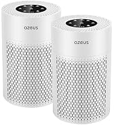 AZEUS HEPA Air Purifier 2-Pack, 25dB Quiet, 360° Air Intake | 360° Air Intake, 3-Stage HEPA Filtr...