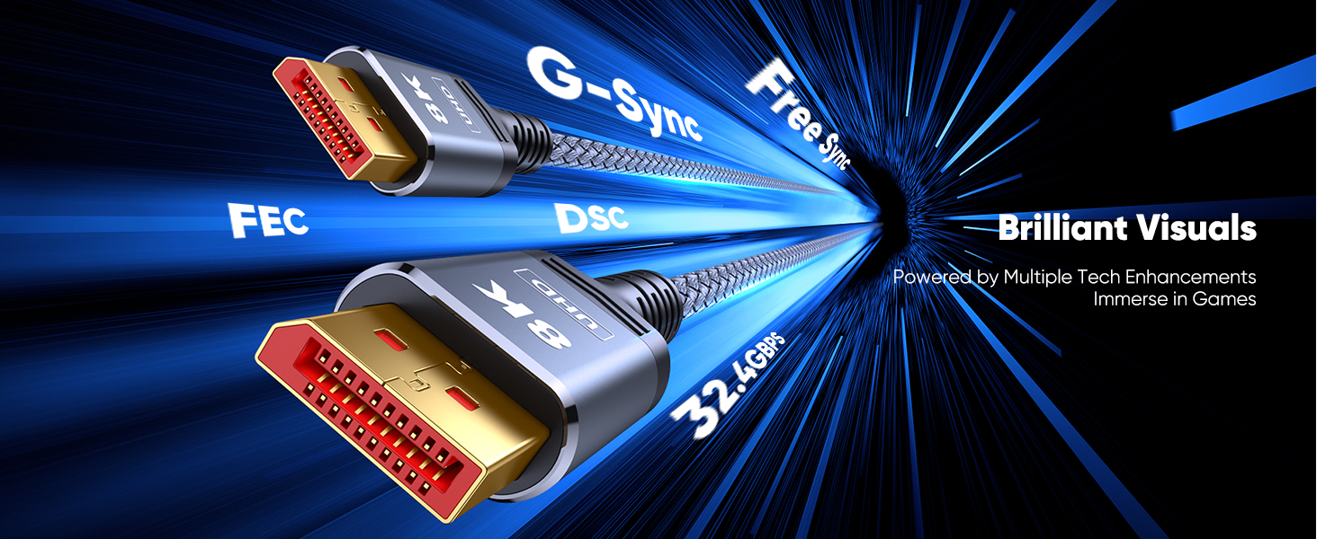 DisplayPort Cable 1.4