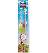 NECOICHI Flitters Wobble Mouse Cocoon Toys, Unique Cat Wand Toy Feather (Feather, Wand Toy)