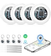 2026 New [Apple MFi Certified] (iOS Only) Tracker Tags-4 Pack, Tukio Bluetooth 5.3 GPS Tracker fo...