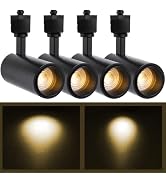 ELEGLO 12W LED Track Lighting Heads,Focusing H Type LED Track Lights Fixtures for Accent Retail A...