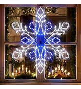 Jyoiat Christmas Snowflake Lights Decoration - Outdoor Waterproof Christmas Lights Super-Bright W...