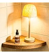 Akynite Rechargeable Waterproof Shower Light, 2-in-1 Cordless Bathroom Lamp with Ocean Wave Proje...