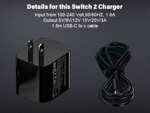 charger for switch 2