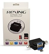 RexingUSA 4-in-1 SD Card Reader for iPhone &amp; Android - Trail Camera Viewer, Binoculars Card Reade...