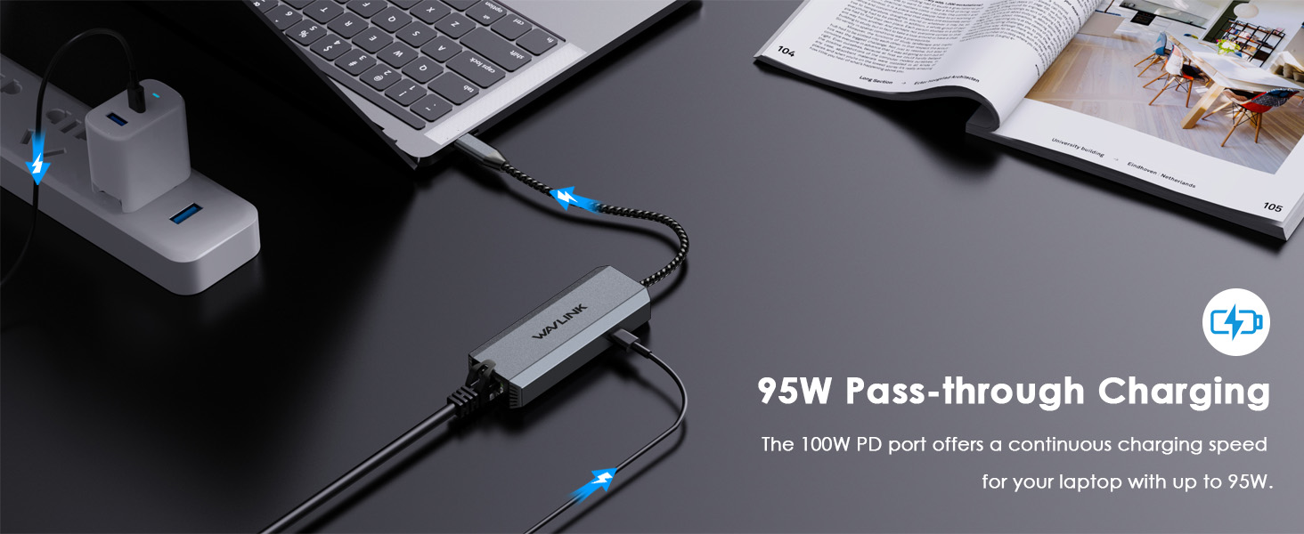 95W pass-through charging
