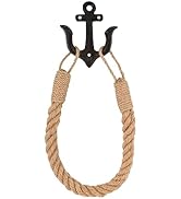 DS. DISTINCTIVE STYLE Nautical Toilet Paper Holder Beach-Themed Wall-Mounted Anchor Rope Hand Tow...