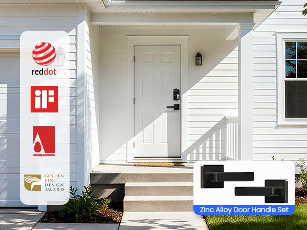 keypad door lock with handle zinc alloy handle set