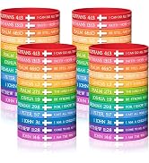 DaikeAion 120pcs Christian Rubber Bracelets Bulk Bible Verse Cross Scripture Silicone Wristbands ...