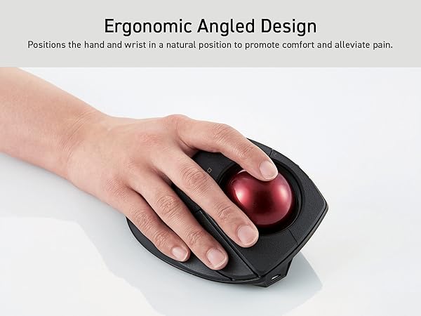 Deft Pro Trackball Ergonomic Angled Design