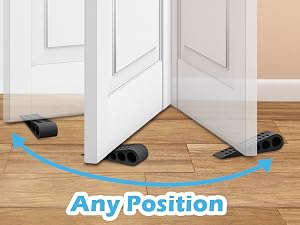 Wedge Door Stops with Holders