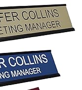 2" x 8" Custom Engraved Name Plate with Square Corners