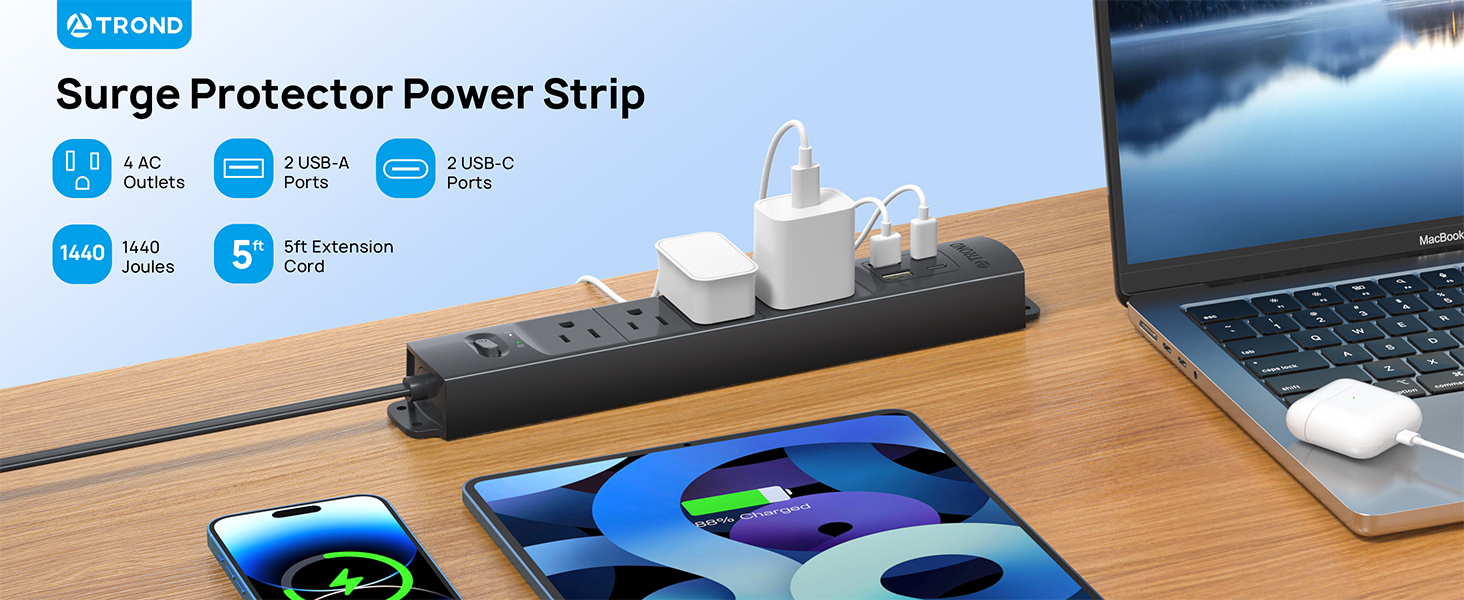 TROND Wall Mount Surge Protector