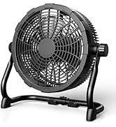 Air Choice 10" Portable Battery Operated Fan, Rechargeable Cordless Fan, 360° Tilt, 20H Run Time,...