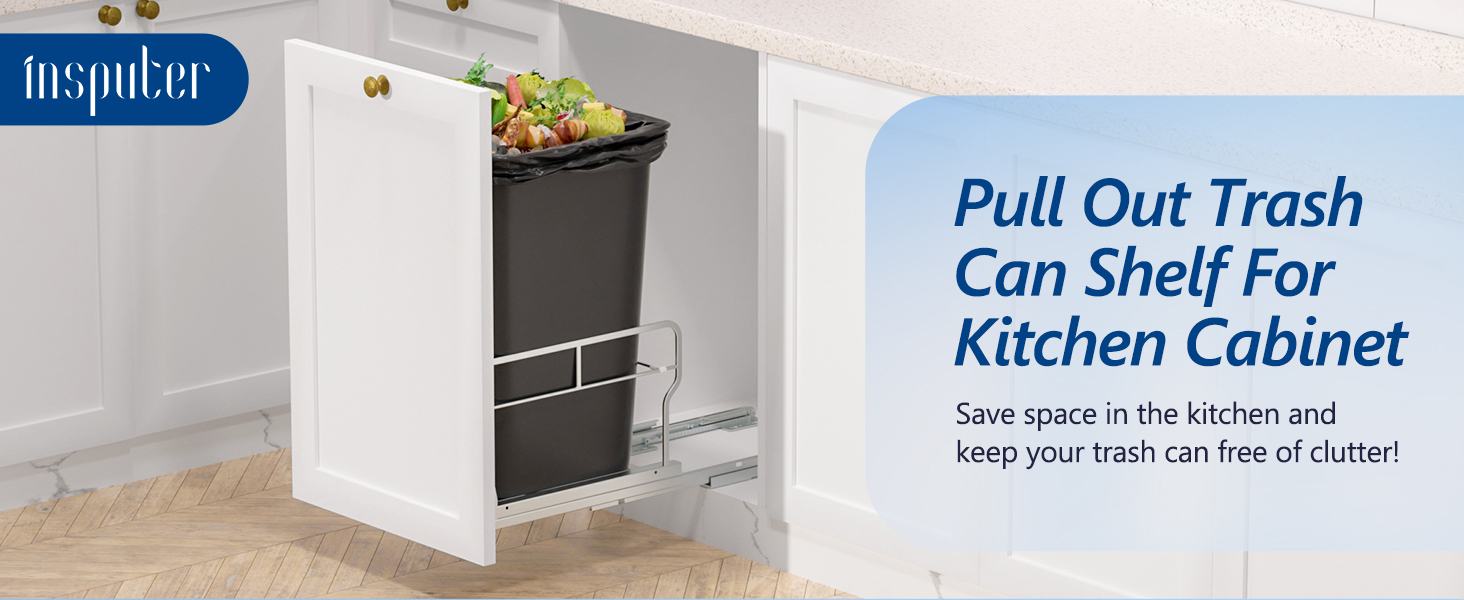 pull out trash can under cabinet