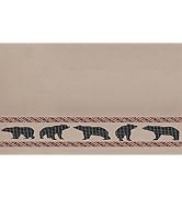 Careyoungs Brown Bath Rugs Black Bear Rustic Lodge Cabin Wildlife, Washable Bath Mat Indoor Floor...