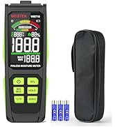 Pinless Moisture Meter, MESTEK Wood Moisture Meter Digital Moisture Detector for Lumber Drywall F...