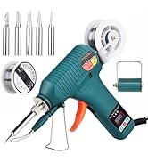 Soldering Gun Kit - Soldering Iron Kit with Adjustable Temp 180-520°C, ON/OFF Button, 80W LED Dig...