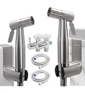 Plurvix Handheld Bidet Sprayer Kit for Toilet – 2 Sets, Adjustable Water Pressure, Stainless Stee...