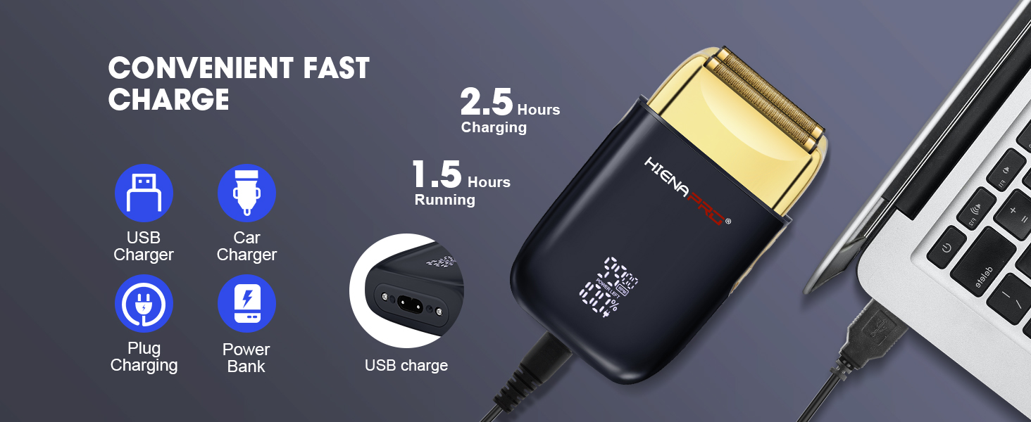 Foil Shaver Black Gold