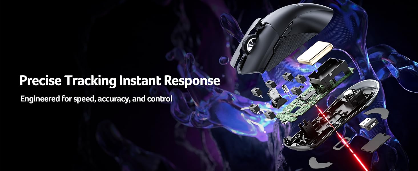 24000 DPI precise tracking