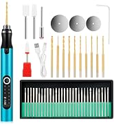 Electric Engraving Pen with 47 Bits, USB Rechargable Engraving Machine, Mini Electric DIY Engrave...